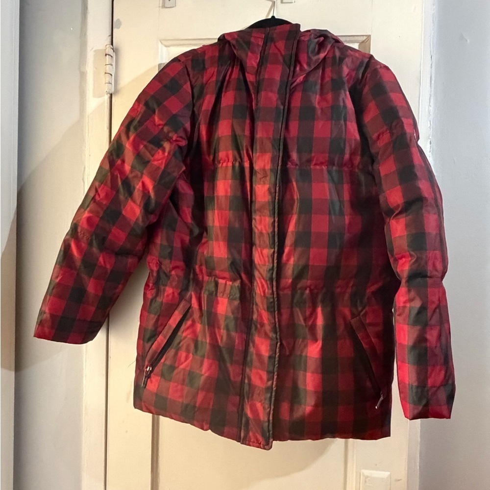 Ralph Lauren Buffalo Plaid Down Coat Parka - Picture 10 of 14